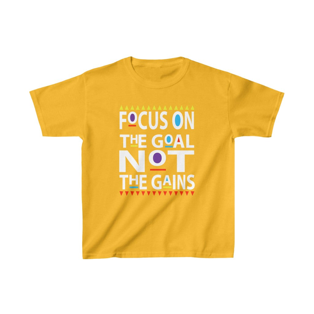 Focus on the goal (Big Kids Tee)
