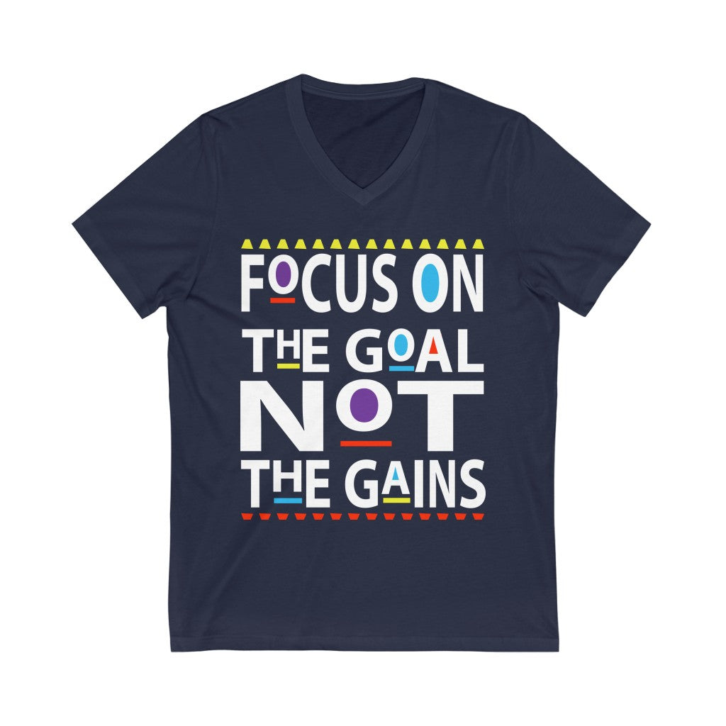 Focus on the Goals Short Sleeve V-Neck Tee
