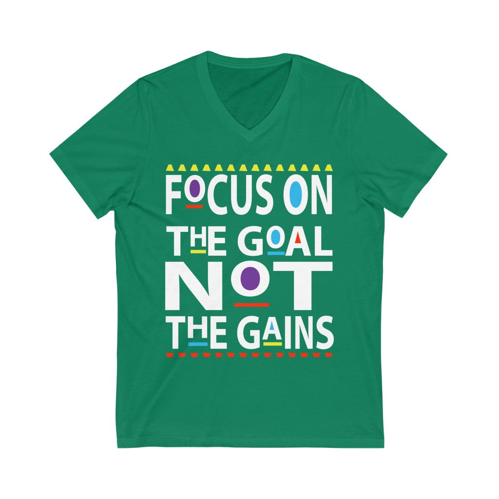 Focus on the Goals Short Sleeve V-Neck Tee