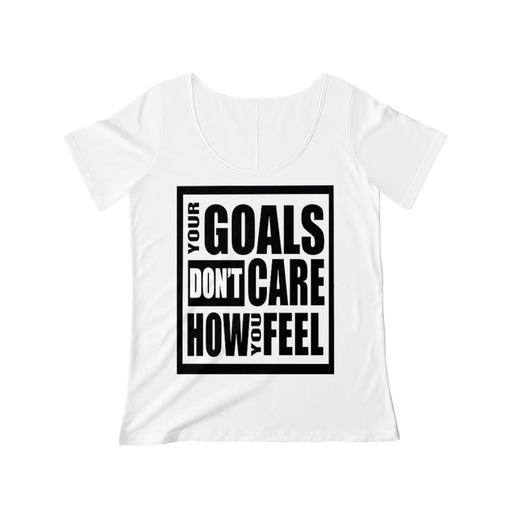 Goals Don’t Care (Women's Scoop Neck Short Sleeve)