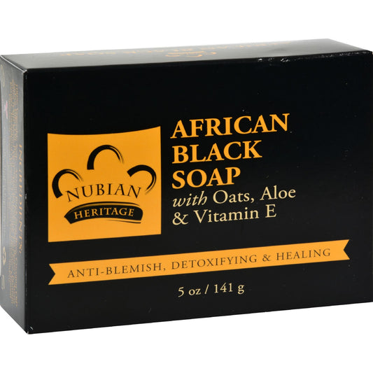 African Black Soap with Oats, Aloe, & Vitamin E