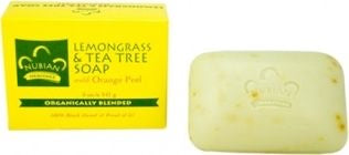 Nubian Heritage lemongrass oil and tea tree oil Soap with Orange Peel