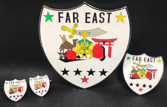 FarEast Cufflink/Lapel Pin/Car Decal Set